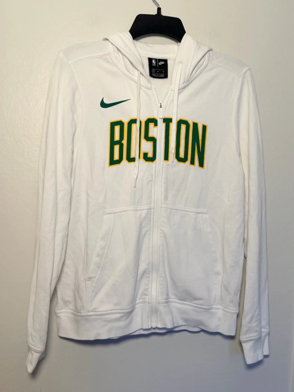 Women's Nike Boston Celtics City Edition Wordmark Essential Full-Zip Hoodie